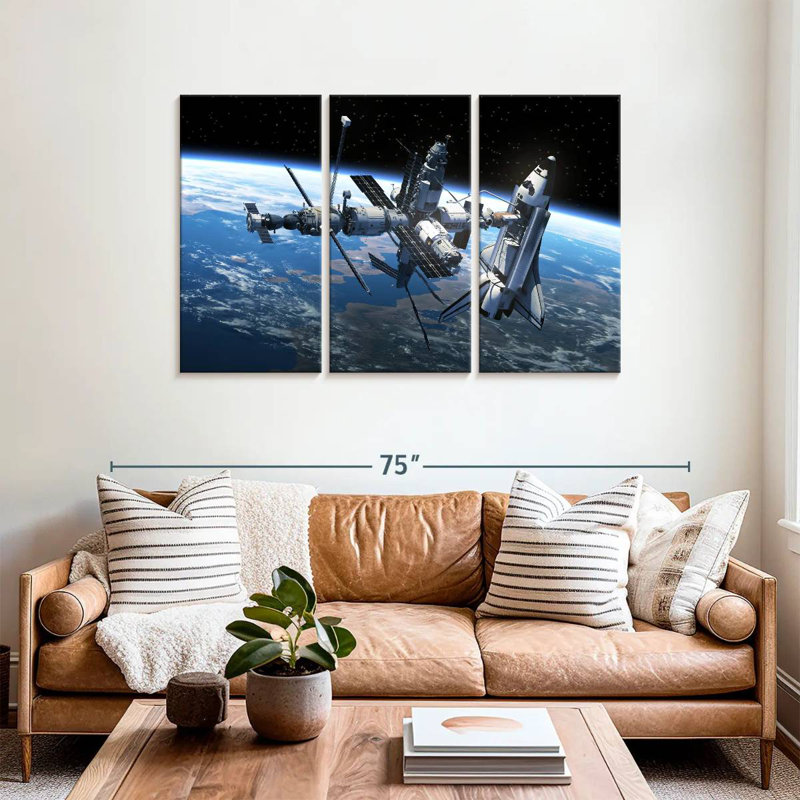 'Space Station, 36" H x 57" W