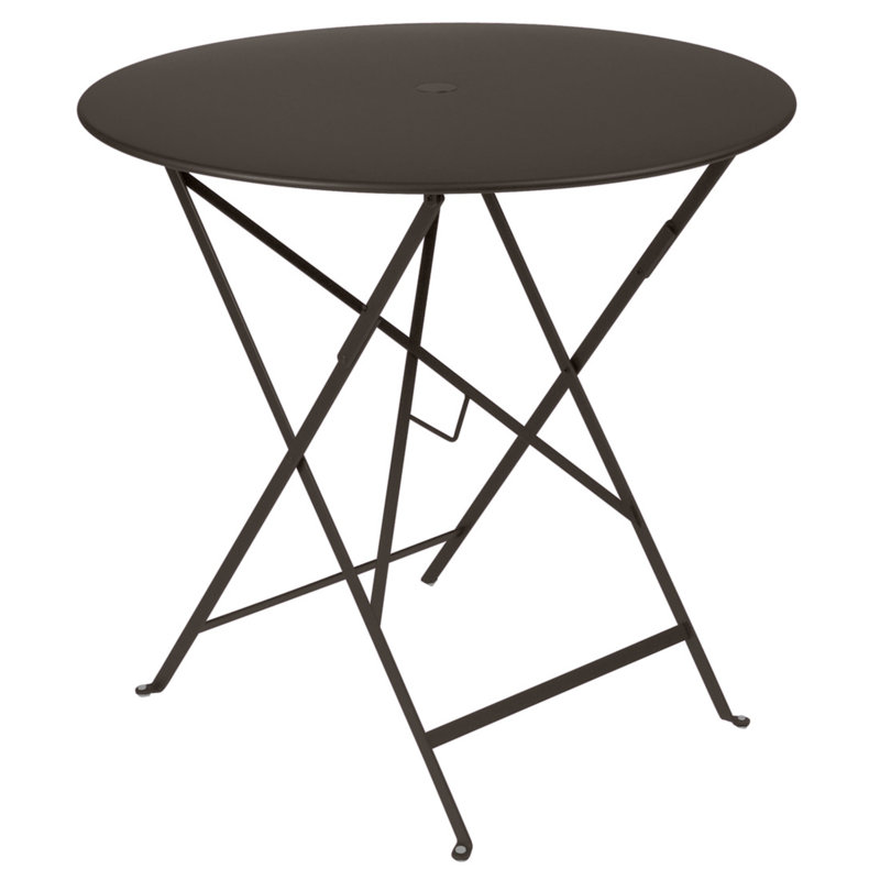 Bistro Outdoor Round Bistro Table, 29" H x 30.5" W x 30.5" L, Anthracite
