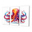 Ravenous red Octopus aquarelle - ensemble de salon art mural poulpe / calmar-1422632002-1422632124