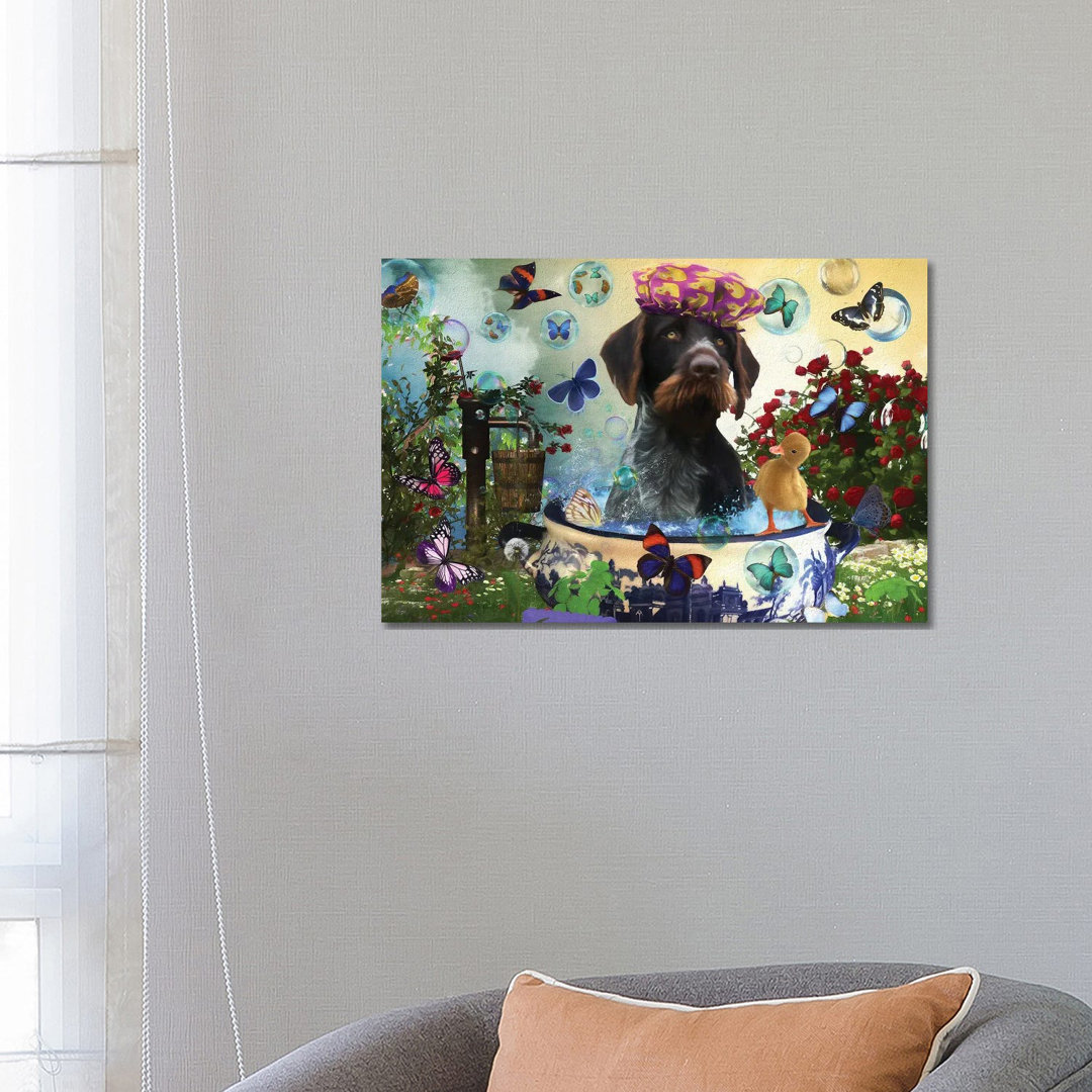 German Wirehaired Pointer Wash Your Paws
