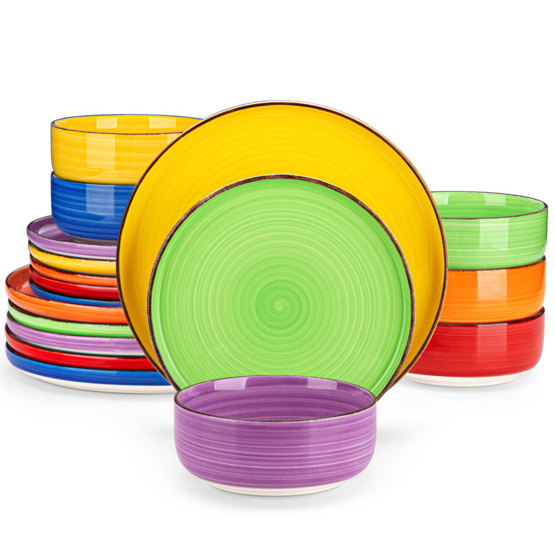 Service de vaisselle Bonita, Multi-couleur, 18