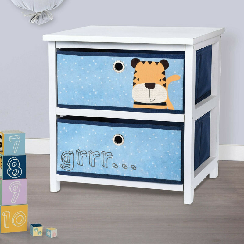 Woodbluff 41cm W Bedside Table