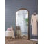 Miroir pleine grandeur 76 po x 40 po, miroir de plancher en métal doré antique pour le salon, la chambre à coucher