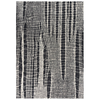 Tapis beige / noir Bianca