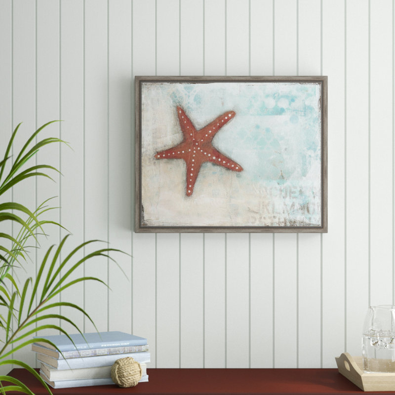 « star fish », reproduction de peinture encadrée