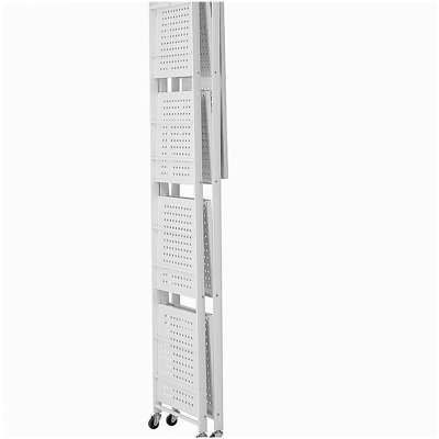 Étagère de rangement pliante avec roulettes 5 niveaux
