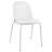 Gustawa Dining Chairs - Modern Stackable Plastic Chairs with Iron Legs & Padded Cushion - Set of 4 Kitchen & Dining Room Chairs-65771794