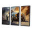 «Yellow and Blue Dusty Race Track Adventures», art mural-602169415-602169409