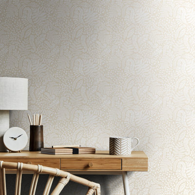 Fern Trail - Linen & Ivory