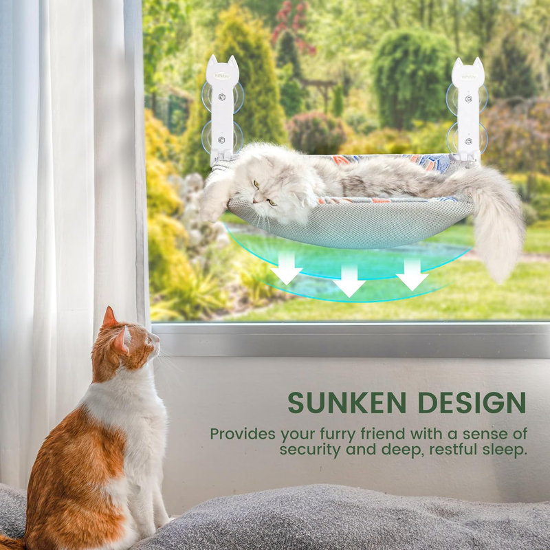 Ensemble de 2 perchoirs pour chat, hamac pour chat pliable Glow in The Dark