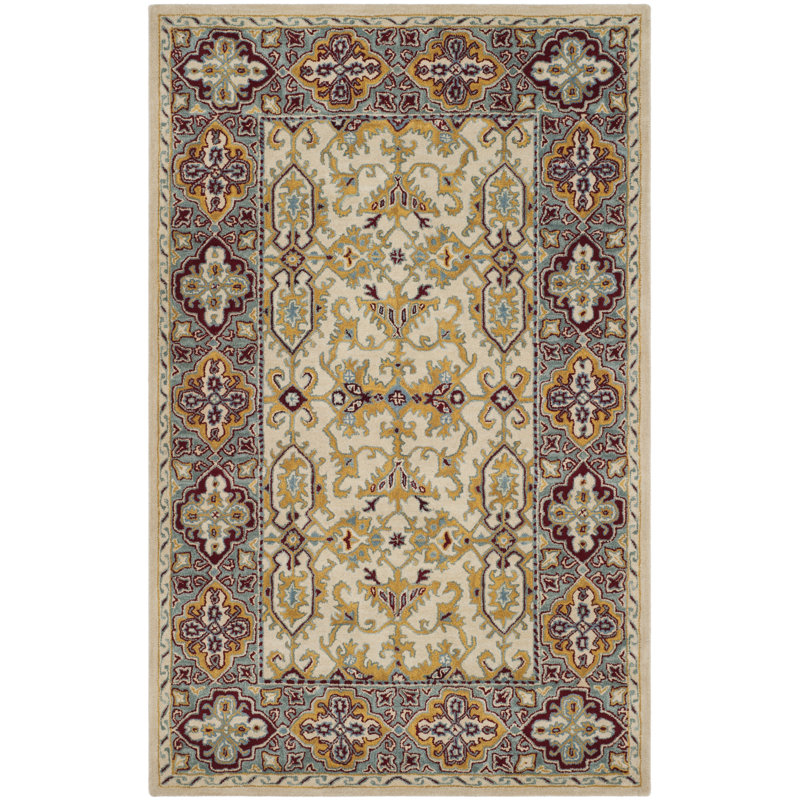 Wahcheechee Hand Tufted Wool Oriental Rug, Rectangle 6' x 9'
