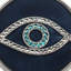 Evil Eye Pewter Round Coaster
