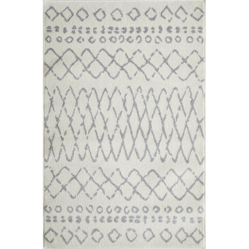 Christine Barzenski Cream Area Rug, Rectangle 3'3" x 5'3"