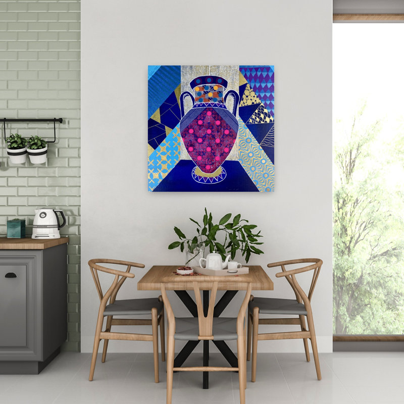 Art contemporain, art contemporain abstrait, H 32 po x l 32 po