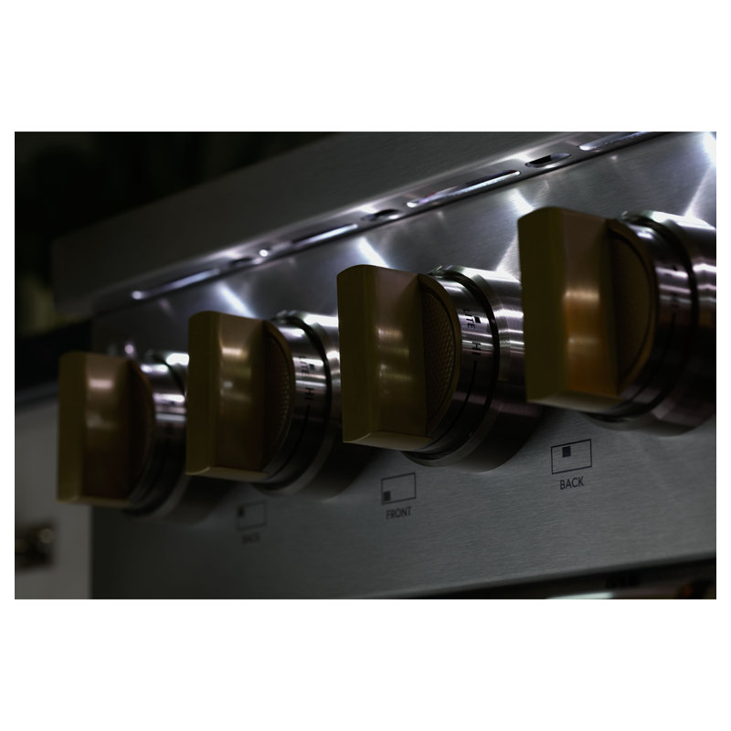 Monogram 36" Professional Range With 6 Burners, 5.75 cu ft, Dual Fuel