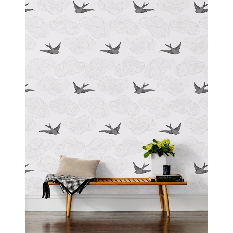 Daydream Wallpaper | Black / Traditional / Roll - 27" x 30', Gold