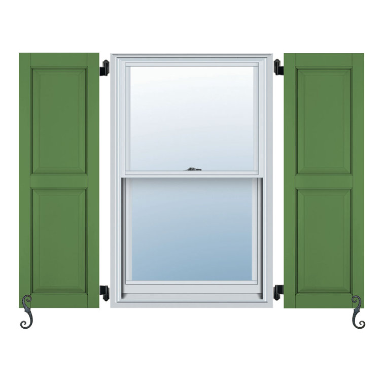 Atlantic Architectural Two Equal Panels, Raised Panel Shutter