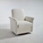 Fauteuil d'appoint pivotant moderne pour adultes, fauteuil en tonneau avec base en bois et sièges d'appoint-614442388