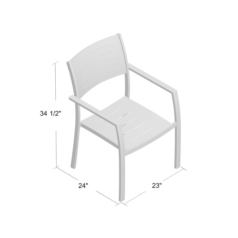 Fauteuil de salle à manger empilable Brighton