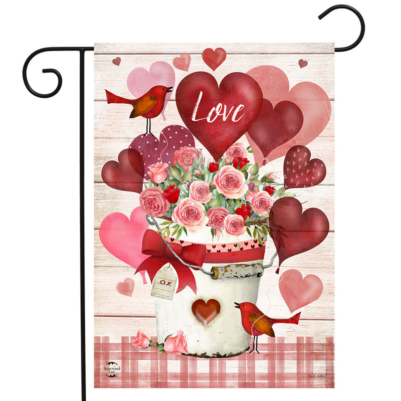 Drapeau de jardin Love Bouquet