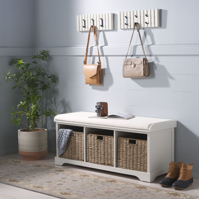 Fotina Storage Bench Combo, White