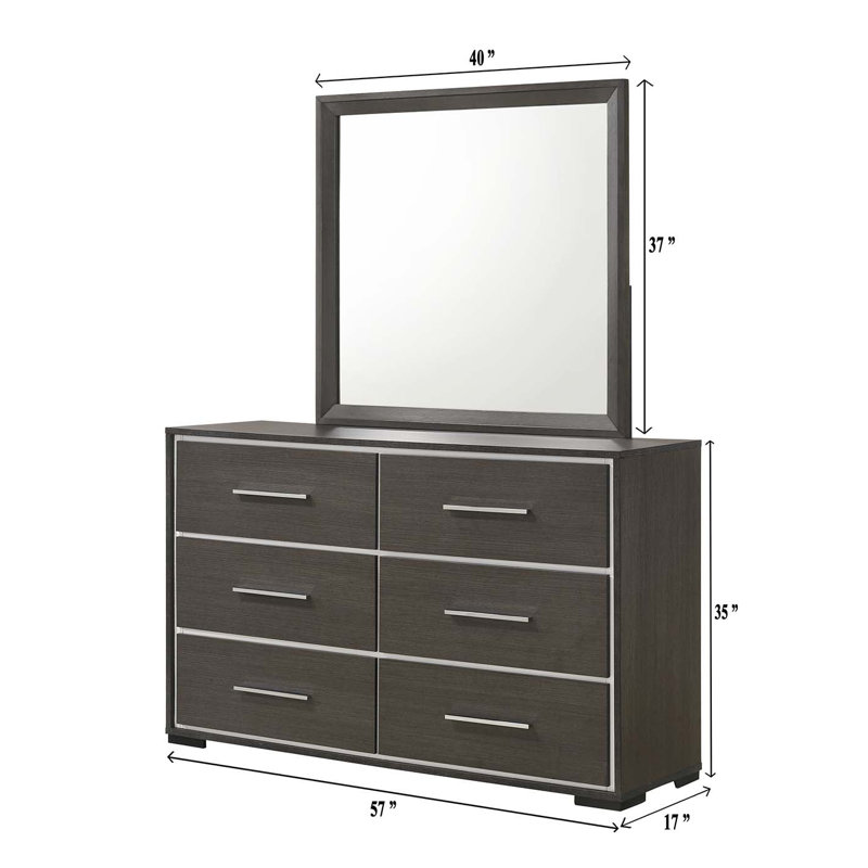 Miroir Sharpe brun (miroir seulement)