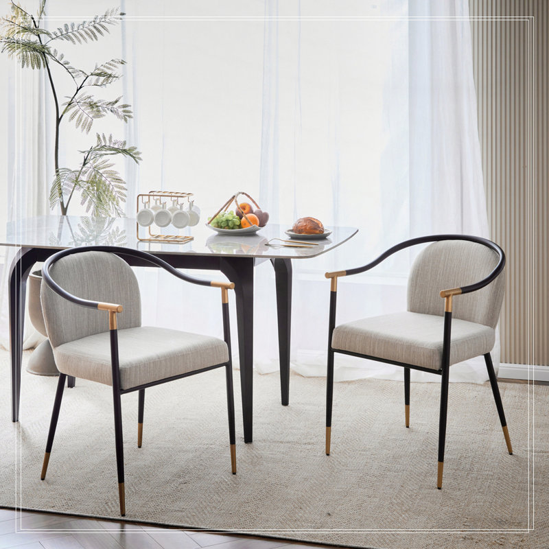 Chaise rembourrée, Beige