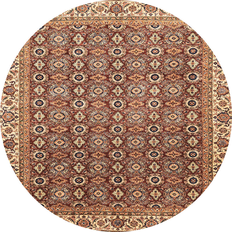 Oriental Indoor Rug, Round 5'