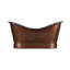Paige 66" Copper Double Slipper Pedestal Tub with Pre-Drilled Overflow and Rolled Rim-709794156