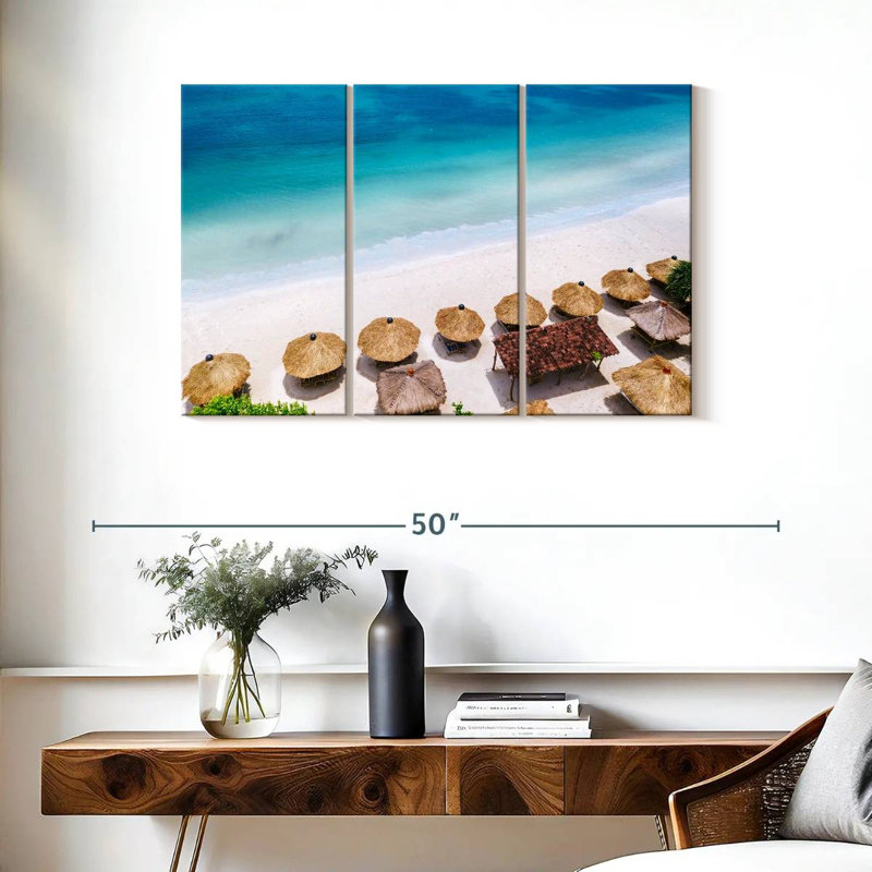 Gillard Straw Beach Huts, 24" H x 38" W