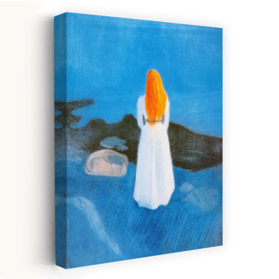 Young Woman On The Beach Classic Beach Wall Art Print