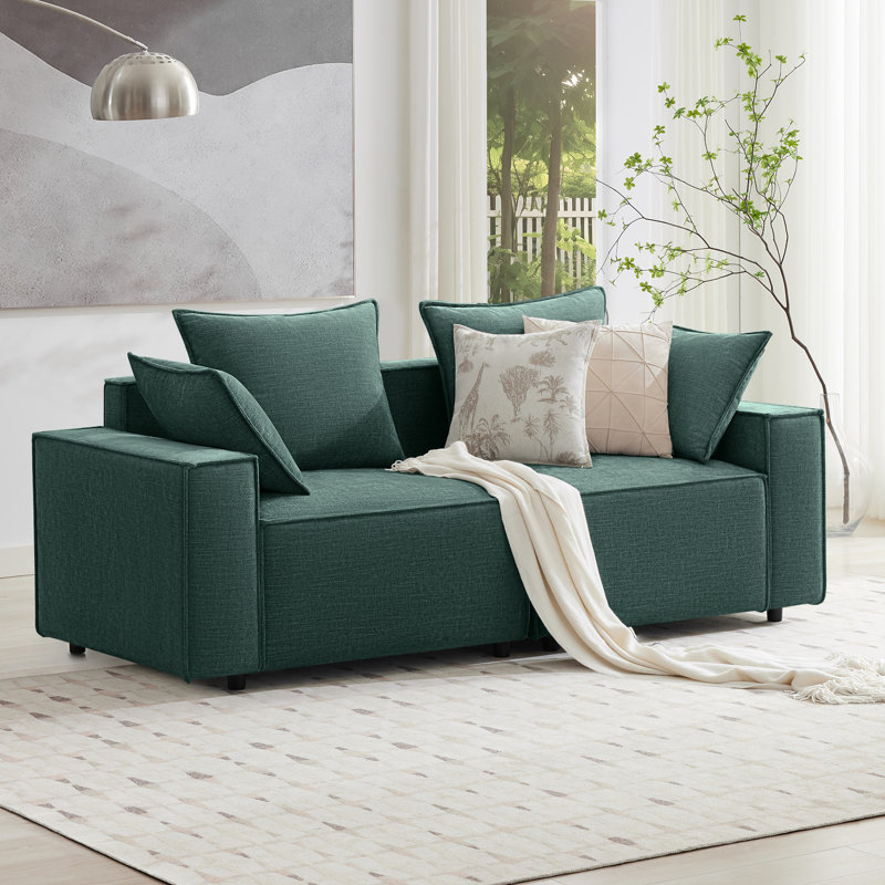 Canapé Makassar 85 po, Vert
