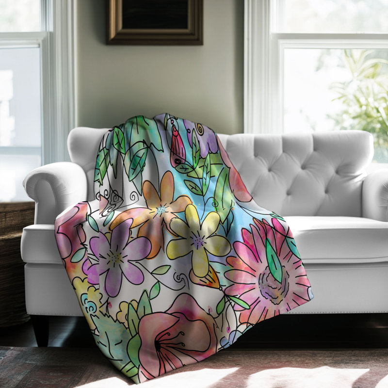 Machine Woven Throw Blanket, 60" W x 80" L