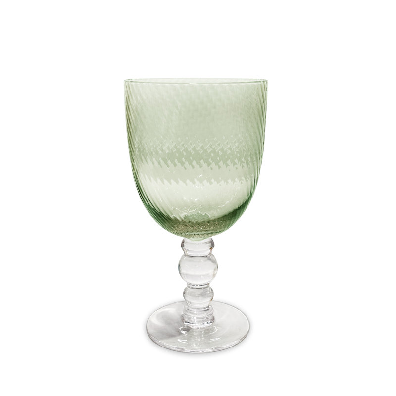 Glass Wine Glass, Green