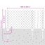 60 cm H x 2500 cm W Border Fencing