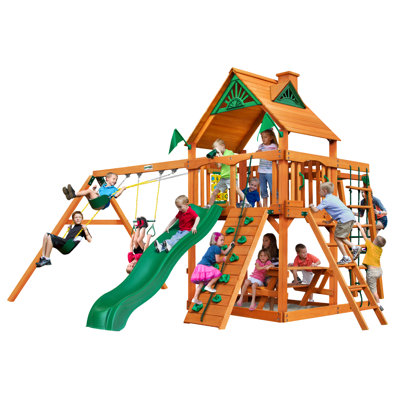 Navigator Swing Set with Wood Roof - Professional Installation Available