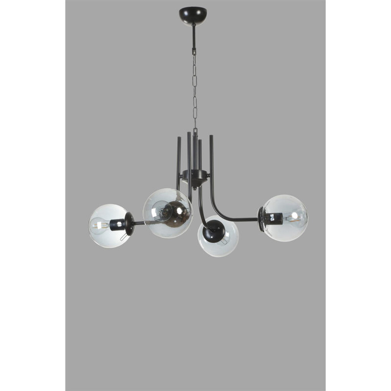 Chandle Chandelier, Black/Fume