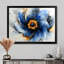 Ikbale aqua spirale de pivoine fleurie - art moderne abstrait pivoine-795420303-795420297-795420298