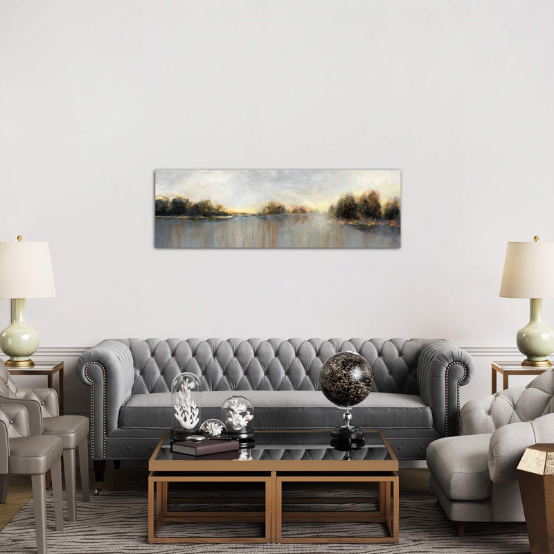 Rain At Dawn by Nan - Wrapped Canvas Panoramic Painting, 152.4 cm H x 50.8 cm W x 1.91 cm D