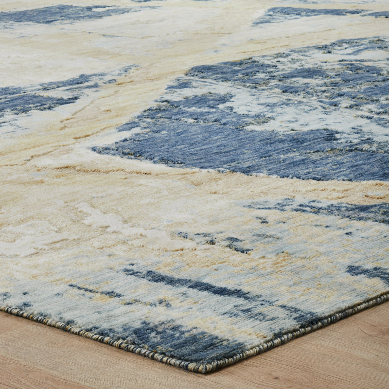 Berghildur Wool Abstract Area Rug, Runner 2'6" x 10'