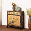New Chinese Gold Leaf Painted Shoe Cabinet 6 Pair Shoe Storage Cabinet