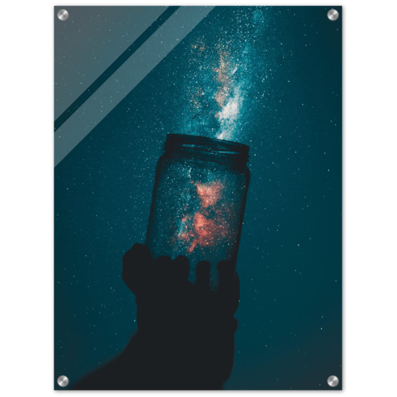 Reproduction d'art, espace dans un pot, affiche de la galaxie univers, affiche, œuvre de la nébuleuse des étoiles cosmiques