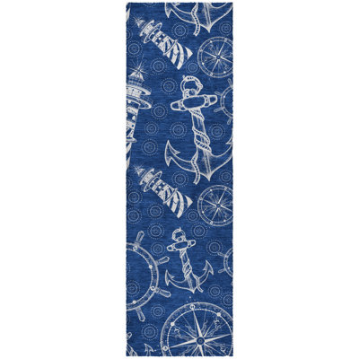 Premium Machine Washable Dream Shag Nautical Rug
