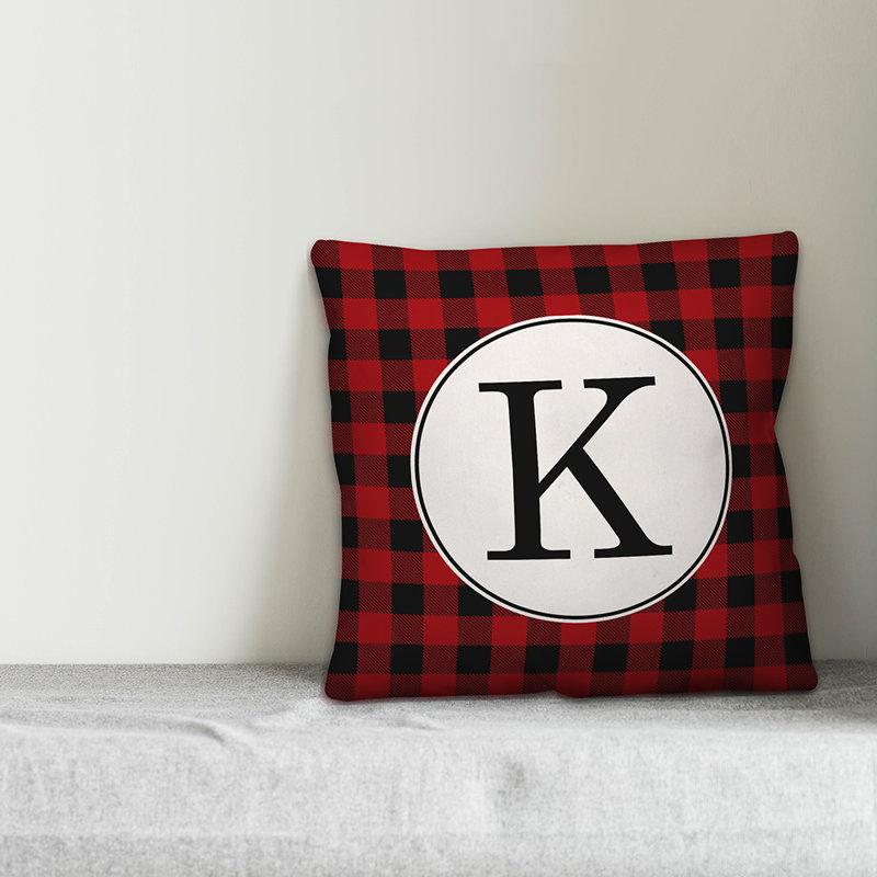 Plaid Throw Pillow, K