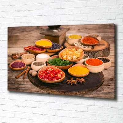 Spices And Herbs - Wrapped Canvas Print