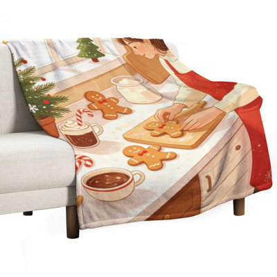 Jeté de femme en flanelle Gingerb