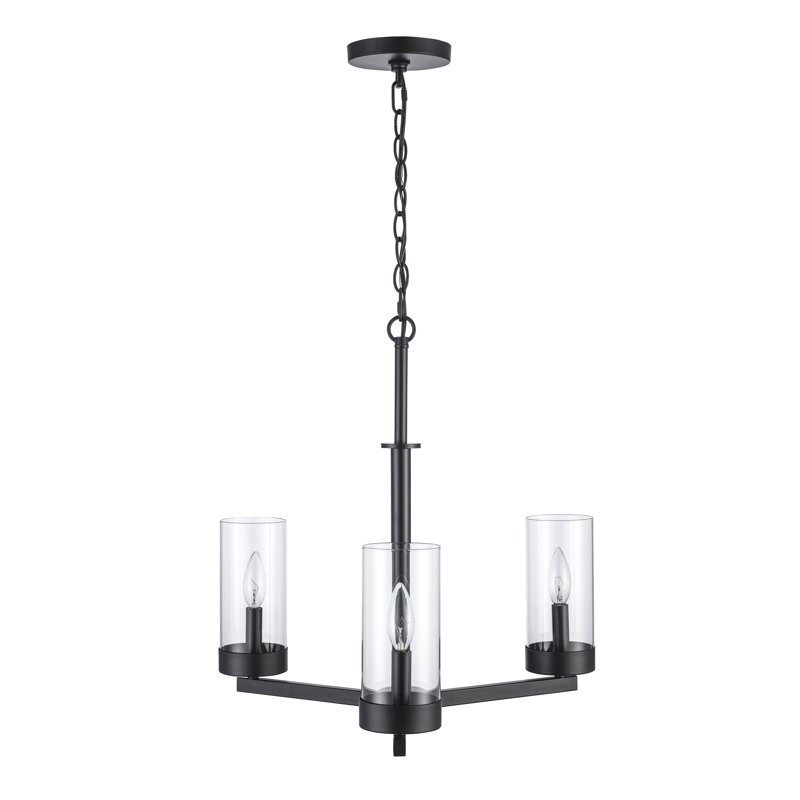 3 - Light Dimmable Cylinder Chandelier