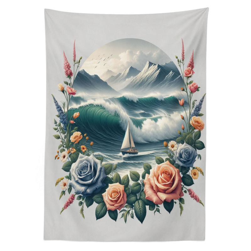 Dreauna Rectangle No Pattern Microfiber Tablecloth, 90" Rectangle