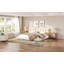 Grand lit escamotable mural avec tablettes