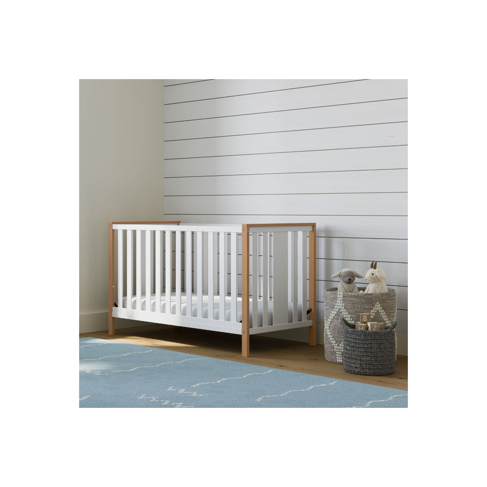 Modern Pacific 4-in-1 Convertible Crib, Vintage Driftwood